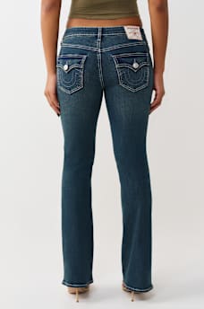 JEANS CORTE DE BOTA BECCA DE TIRO MEDIO Y COSTURAS FRONTALES, image 4