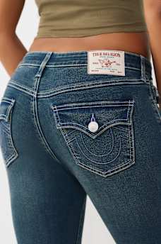 JEANS CORTE DE BOTA BECCA DE TIRO MEDIO Y COSTURAS FRONTALES, image 5