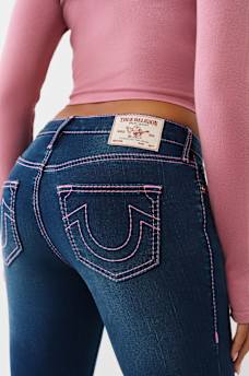 BECCA MID RISE BIG T BOOTCUT JEAN, image 1