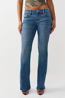 JOEY MID RISE FLAP FLARE JEAN, image 1