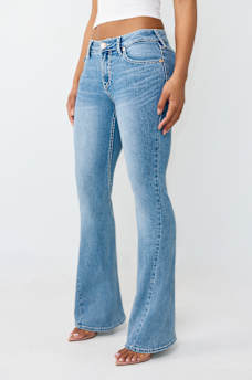 JOEY MID RISE BIG T FLAP FLARE JEAN, image 4