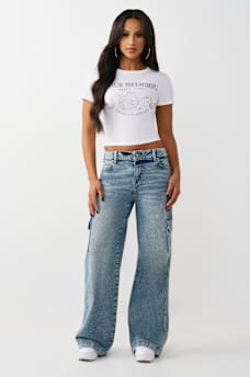 BOBBI MID RISE BAGGY CARGO JEAN, image 2