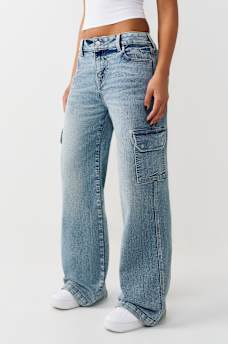 BOBBI MID RISE BAGGY CARGO JEAN, image 3