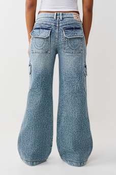 BOBBI MID RISE BAGGY CARGO JEAN, image 4
