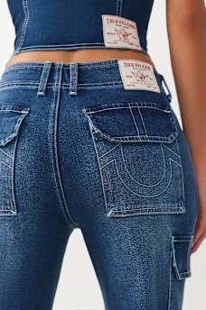 DENIM CARGO STRAIGHT PANT, image 2