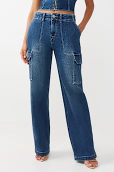 DENIM CARGO STRAIGHT PANT, image 4