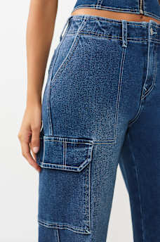 DENIM CARGO STRAIGHT PANT, image 5