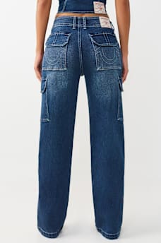 DENIM CARGO STRAIGHT PANT, image 6
