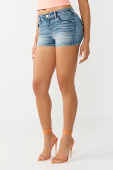  JENNIE MID RISE FLAP CURVY SHORT, image 4
