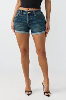 SHORTS JAYDE DE TIRO MEDIO CON SOLAPA, image 2