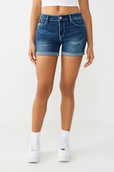 SHORTS JAYDE DE TIRO MEDIO CON SOLAPA, image 2