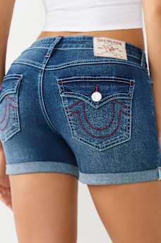 SHORTS JAYDE DE TIRO MEDIO CON SOLAPA, image 1