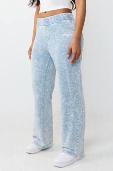 HORSESHOE WING FAUX DENIM SWEATPANT, image 1