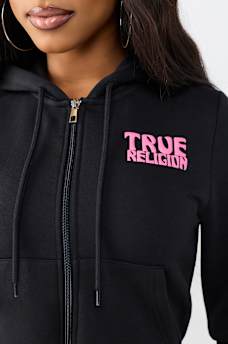 BUDDHA SHRUNKEN ZIP HOODIE