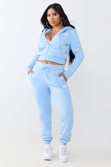 BUDDHA SHRUNKEN ZIP HOODIE