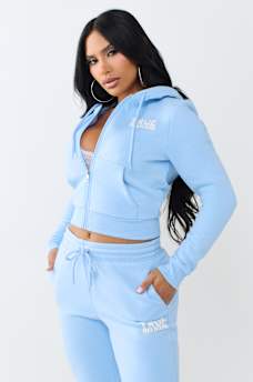 BUDDHA SHRUNKEN ZIP HOODIE