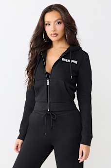 TIGER SHRUNKEN ZIP HOODIE