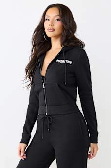 TIGER SHRUNKEN ZIP HOODIE