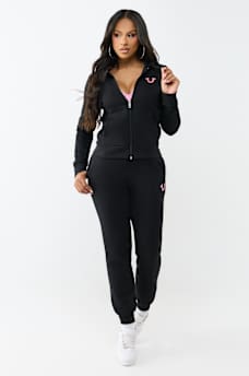 GLITTER BUDDHA CLASSIC ZIP HOODIE, image 3