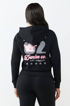 GLITTER BUDDHA CLASSIC ZIP HOODIE, image 6