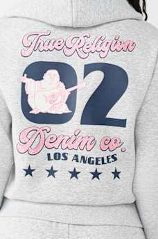 GLITTER BUDDHA CLASSIC ZIP HOODIE, image 1