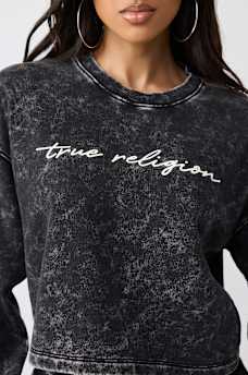 WASHED CREWNECK PULLOVER, image 1