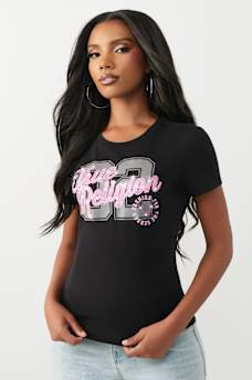 CRYSTAL HORSESHOE CREWNECK TEE, image 4