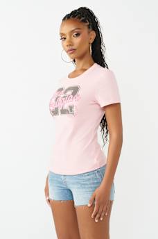 CRYSTAL HORSESHOE CREWNECK TEE, image 4