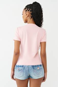CRYSTAL HORSESHOE CREWNECK TEE, image 5