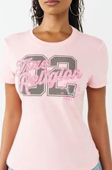 CRYSTAL HORSESHOE CREWNECK TEE, image 1