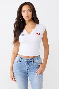 HORSESHOE V-NOTCH TEE