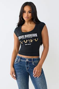SCOOP NECK BABY TEE