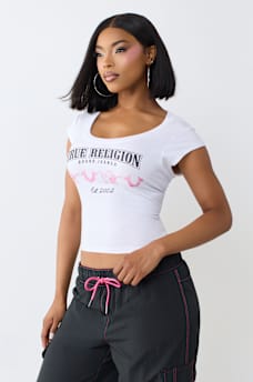 SCOOP NECK BABY TEE