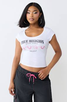 SCOOP NECK BABY TEE