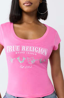 SCOOP NECK BABY TEE