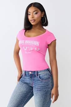 SCOOP NECK BABY TEE