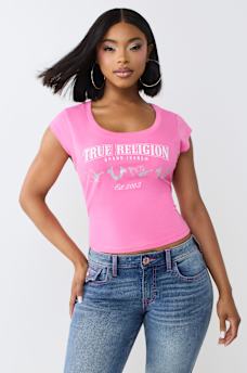 SCOOP NECK BABY TEE