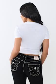 GLITTER RELAXED SHRUNKEN TEE