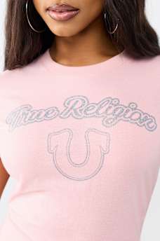 GLITTER RELAXED SHRUNKEN TEE