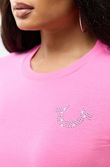 DISTRESSED HORSESHOE CREWNECK TEE