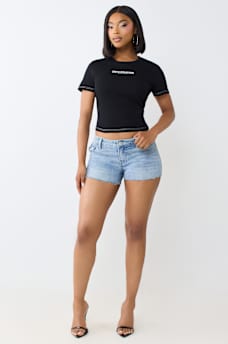 CRYSTAL TIGER RELAXED SHRUNKEN TEE