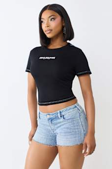 CRYSTAL TIGER RELAXED SHRUNKEN TEE