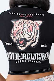 CRYSTAL TIGER RELAXED SHRUNKEN TEE