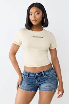 CRYSTAL TIGER RELAXED SHRUNKEN TEE