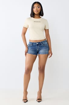 CRYSTAL TIGER RELAXED SHRUNKEN TEE