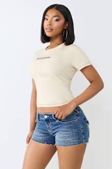 CRYSTAL TIGER RELAXED SHRUNKEN TEE