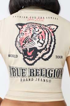 CRYSTAL TIGER RELAXED SHRUNKEN TEE