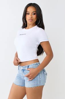 CRYSTAL TIGER RELAXED SHRUNKEN TEE