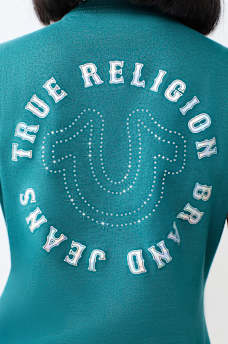 IRIDESCENT LOGO CREWNECK TEE