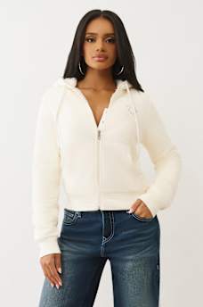 SUDADERA CON CAPUCHA Y CIERRE SHERPA Y BUDDHA, image 2